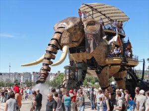 machine éléphant visite de Nantes